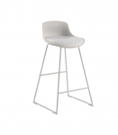 Baaritool TINA valge/valge, 43x49xH94cm