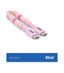 CABLE USB-C TO USB-C/PINK CAC-3010 CLUB3D