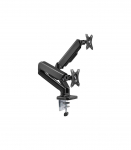 Goobay Double Monitor Mount with Gas Spring, Black