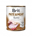 Wet dog food BRIT PAT&Eacute; & MEAT Rabbit 800 g