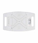 Rectangular shower stool with height adjustment