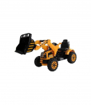 Electric Ride On Tractor with Bucket Excavator Orange