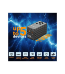 Verbatim 32121 UTA-06 100W GaN III Universal Travel Adapter with 2 x USB-C PD & QC 4+ & 2 x USB-A QC