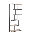 Riiul SEAFORD 77x35xH185cm, sonoma tamm, m&ouml;&ouml;bliplaat, metall