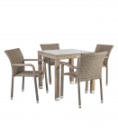 Aiam&ouml;&ouml;blikomplekt LARACHE laud ja 4 tooli 2102