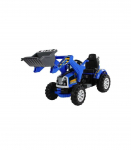 Electric Ride On Tractor with Bucket Excavator Blue