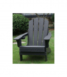 Garden chair Adirondack, black