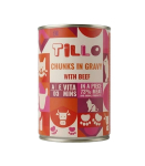 TILLO Chunks in gravy Beef - wet cat food - 415g