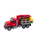 Timber Crane Truck Lights Sounds Red 1:14