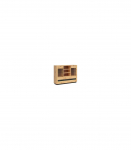 Vitriinkapp/kummut Ostia KOM2W2S 161cm