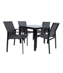 Aiam&ouml;&ouml;blikomplekt AMALFI laud ja 4 tooli