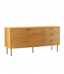 Kummut LINE 150x40xH74cm, tammedekooriga melamiin