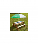 AXI St&oacute;ł Piknikowy Nick z Ławką i Parasolem oraz Pojemnikami na Wodę/Piasek