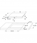 Gorenje Hob GI6401BSCE Induction Number of burners/cooking zones 4 Touch Timer Black