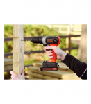 BLACK & DECKER Cordless Drill Driver BCD001C2-QW 18 V 2x1.5 Ah Lithium