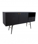 Kummut LUXEMBOURG 150x40xH80cm, must melamiin