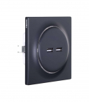 Fibaro FGWU-021-8 socket-outlet 2x USB Black