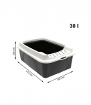 ROTHO Bonnie Eco Black - cat litter box