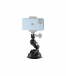 TELESIN Universal Suction Cup Holder with phone holder and action camera mounting TE-SUC-012