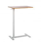 T&ouml;&ouml;laud ERGO &uuml;he jalaga 70x40xH66-106cm, manuaalne, tamm/valge