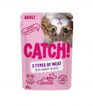 CATCH 3 r&oacute;żne mięsa z marchewką w galaretce (kurczak,kaczka, wołowina) 85g