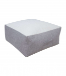 Tumba LAMB BAG, 80x80cm, h30cm, valge/helehall, 100% pol&uuml;ester, kangas-323/321