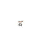 &Uuml;mmargune diivanilaud EOS D tamm artisan/must 60 cm