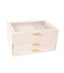 Ehtekarp SEZANE 26,5x18xH13,5cm, valge