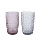 Joogiklaas DIAMOND 350ml k&otilde;rge, mix hall v&otilde;i lilla