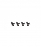Lanberg Castors with thread and brake for wall mounting cabinets, 4 pcs AK-1601-B