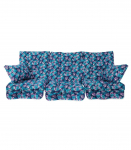 Kiigepadjad ROMA 108x56x10cm, lehed, 3tk, 80% puuvill, 20% pol&uuml;ester