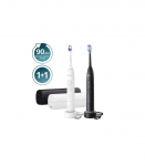 Philips Toothbrush HX7429 02 Sonicare 7100 Duopack black Schwarz and white (HX7429/02)