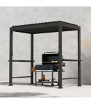 Varikatus MIRADOR BBQ 2,55x1,5m, tumehall