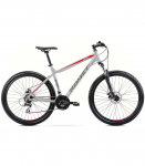 Jalgratas Romet Rambler R7.1 2025 silver-red-graphite-19" / L