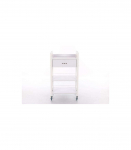 Salon trolley with 2 shelves and a scarf