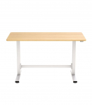 T&ouml;&ouml;laud ERGO manuaalne 120x60xH70-115cm, tamm/valge