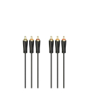 Kaabel Hama 3RCA -3RCA gold-plated 1,5m