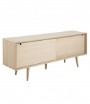 Kummut CENTURY 180x45xH71cm, 2-uksega, materjal: tammespoon/m&ouml;&ouml;bliplaat, viimistlus: &otilde;litatud valge pigmendiga