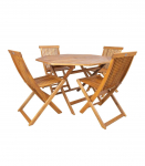 Aiam&ouml;&ouml;blikomplekt FINLAY laud ja 4 tooli