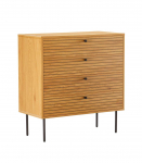 Kummut LINE 80x40xH85cm, tammedekooriga melamiin