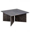 Diivanilaud VEGA 90x90xH42cm, pruun, marmor