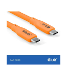 CABLE USB-C TO USB-C 2M/M/M ORANGE CAC-3000 CLUB3D