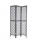 Vahesein ORIENTAL 3 - paneeliga 130,5x2xH179cm, m&auml;nnipuidust raam, v&auml;rvus: must