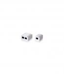 Equip 235112 2-Port Cat.5e Surface Mount Box, RJ-45, 5e, White, 59 mm, 29.5 mm, 61 mm