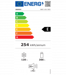 Indesit INKS 1401 S4E1 Refrigerator, E, Freestanding, Combi, Height 2.025m, Fridge 120L,