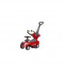 Coupe Car Manual Ride On with Parent Handle - Red