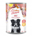 Calibra Dog Verve ilma teraviljata (GF) konserv t&auml;iskasvanud koertele &mdash; sealiha ja hirveliha, 400 g