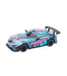 RC Racing Car with Illuminated Turquoise Body