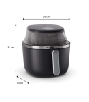 Philips 3000 series NA331/00 fryer Single 6.2 L Stand-alone 1700 W Hot air fryer Black, Silver
