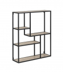 Seinariiul SEAFORD 75x20xH91cm, sonoma tamm, m&ouml;&ouml;bliplaat, metall